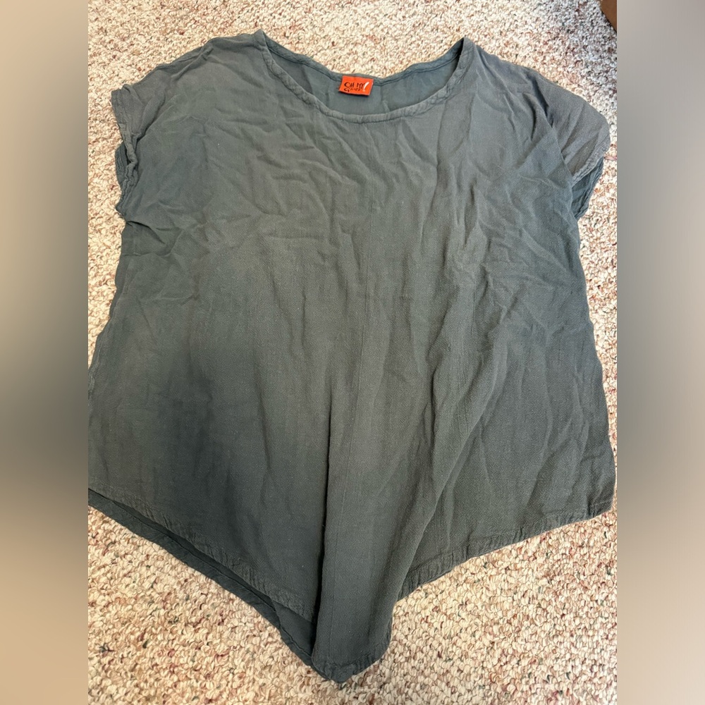 Oh My Gauze! 100% Cotton Grey Shirt